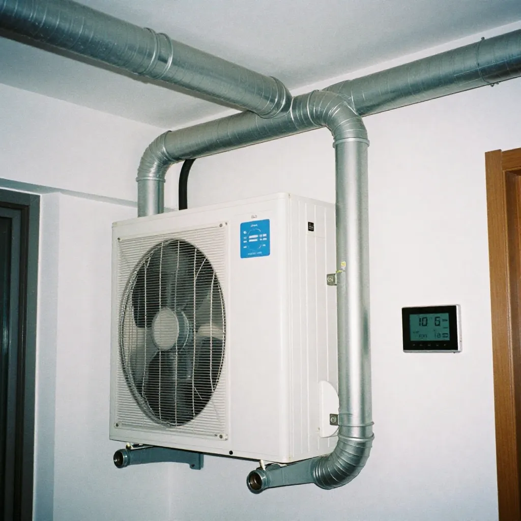 Energy efficient home cutaway showing heat load detection